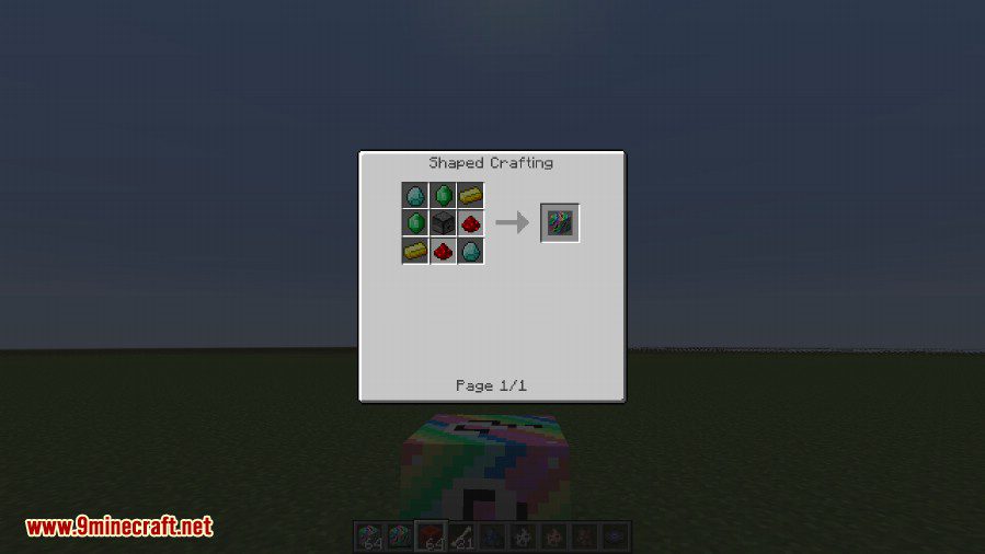 Lucky Block Rainbow Mod Crafting Recipes