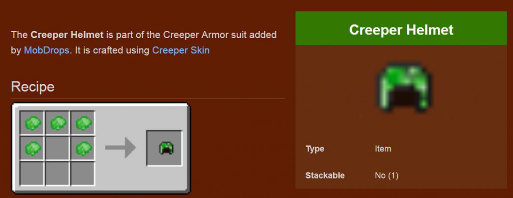 MobDrops Mod Crafting Recipes 1