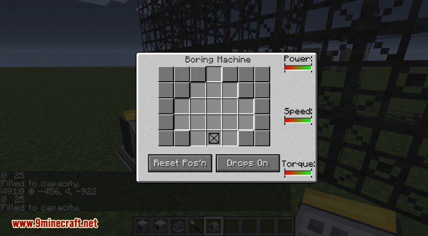 RotaryCraft Mod Borer GUI