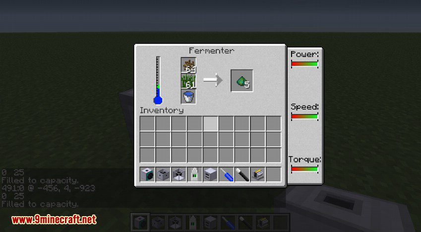 RotaryCraft Mod Fermenter GUI