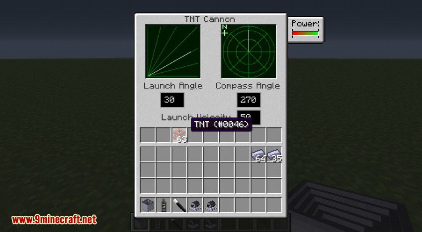 RotaryCraft Mod TNT Cannon GUI 1