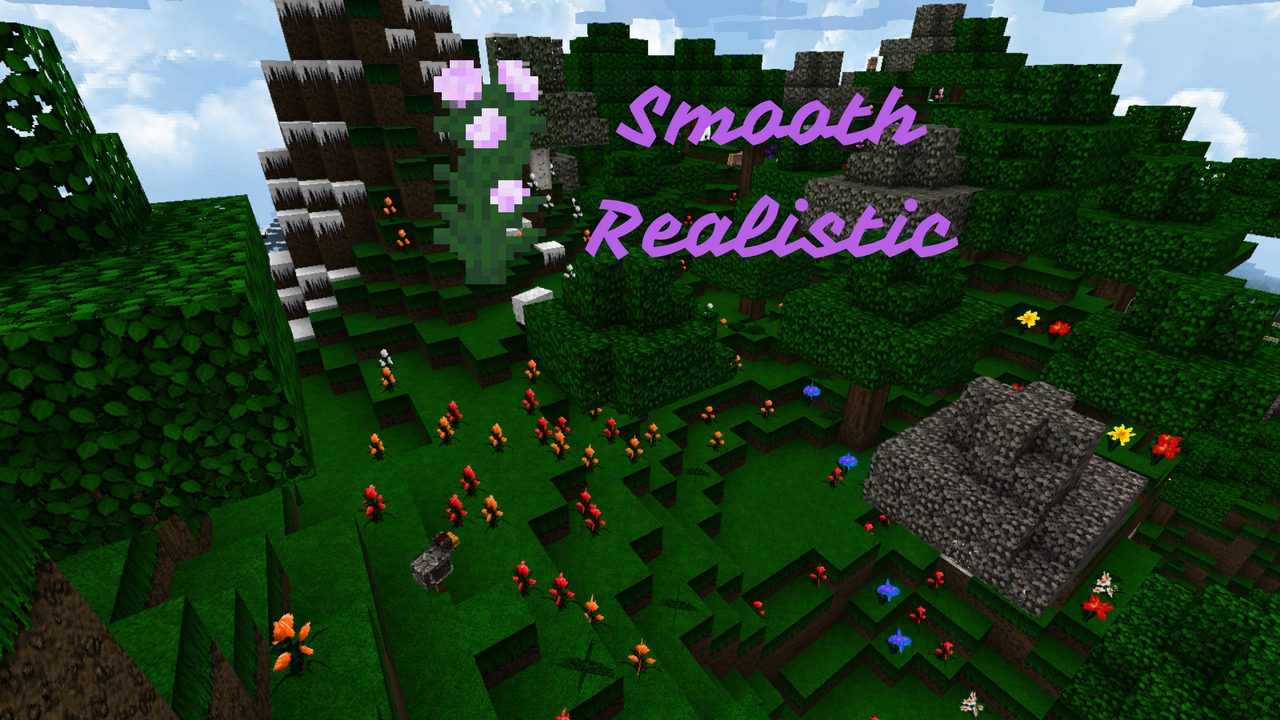 Smooth Realistic Texture Pack para Minecraft 1.13, 1.12 y 1.11