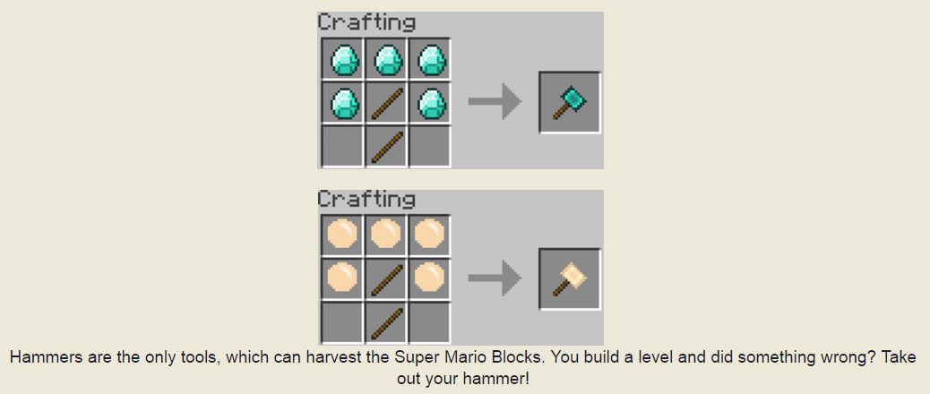 Super Mario Mod Crafting Recipes 12
