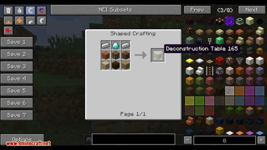 Deconstruction Table Mod Crafting Recipes 1