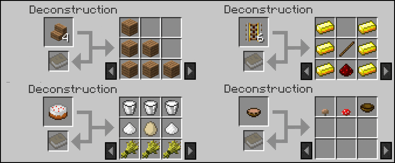 Deconstruction Table Mod Screenshots 2