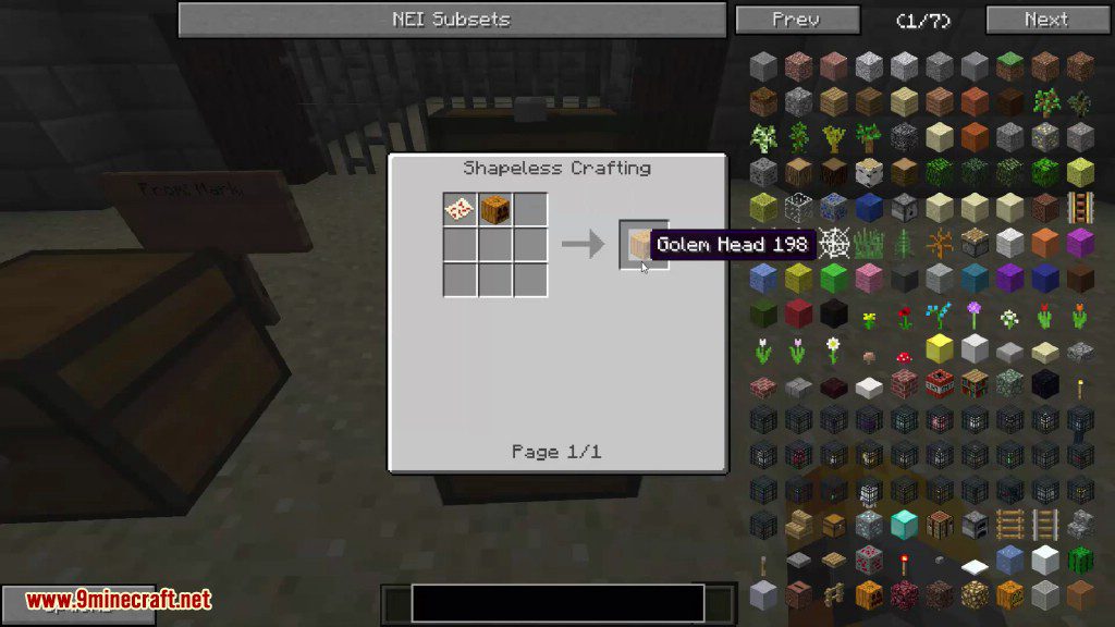 Extra Golems Mod Crafting Recipes 1