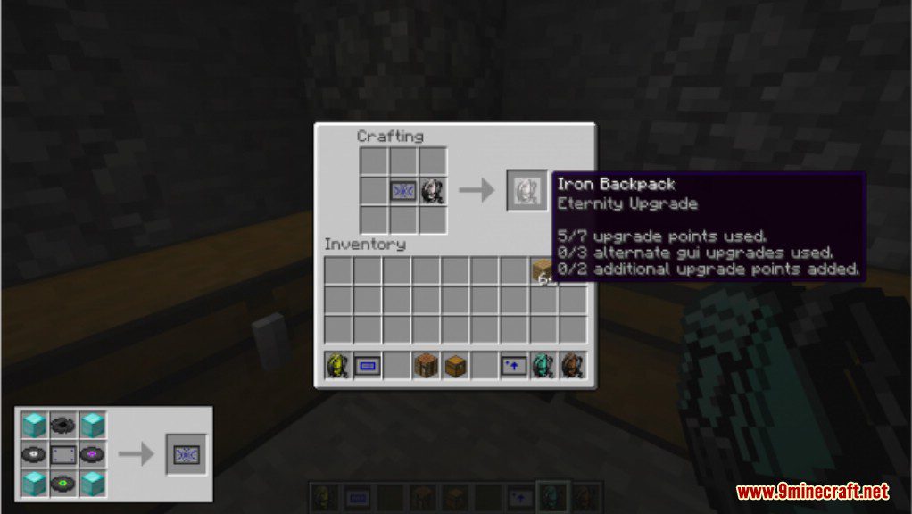 Iron Backpacks Mod Crafting Recipes 2