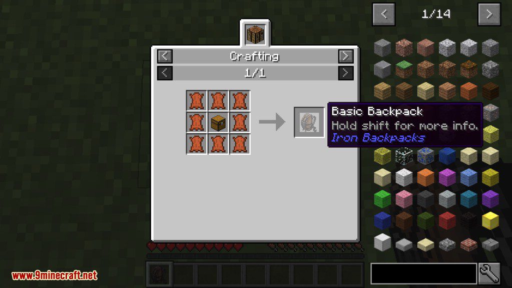 Iron Backpacks Mod Getting Started 1