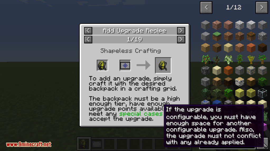 minecraft iron backpack mod 1.12.2