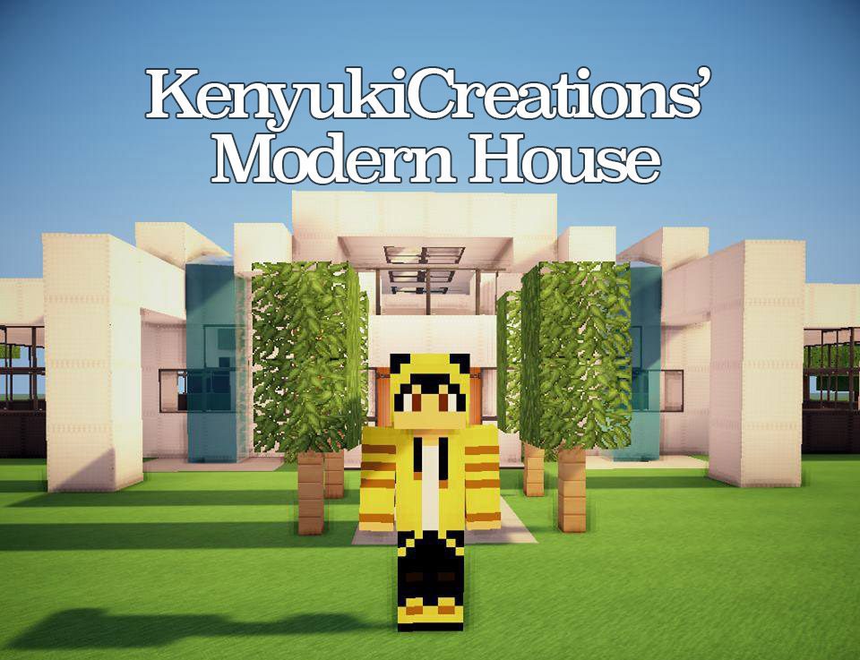 KenyukiCreations' Modern House Map 1.12.2/1.11.2 for Minecraft