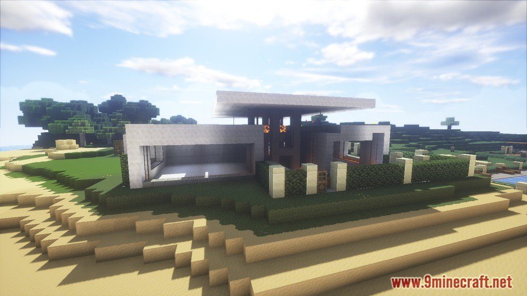 Minecraft Modern House Map Screenshots 1