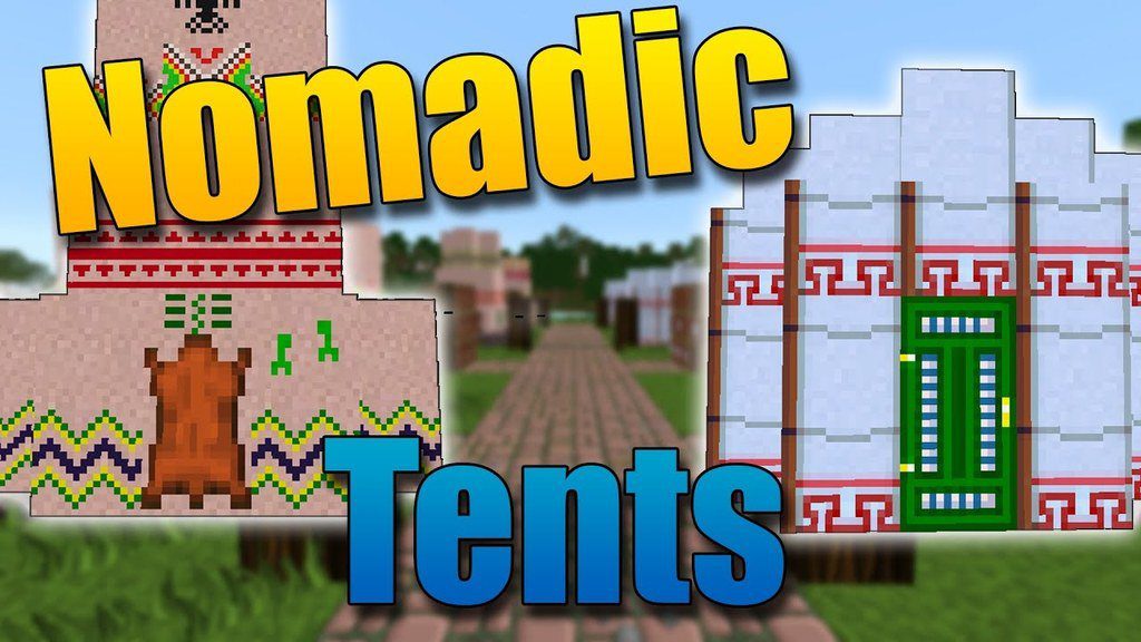 Nomadic Tents Mod for Minecraft Logo