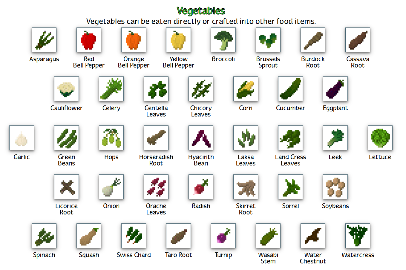 Plant Mega Pack Mod Crafting Recipes 20