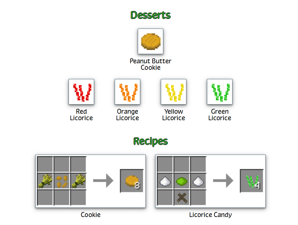 Plant Mega Pack Mod Crafting Recipes 26