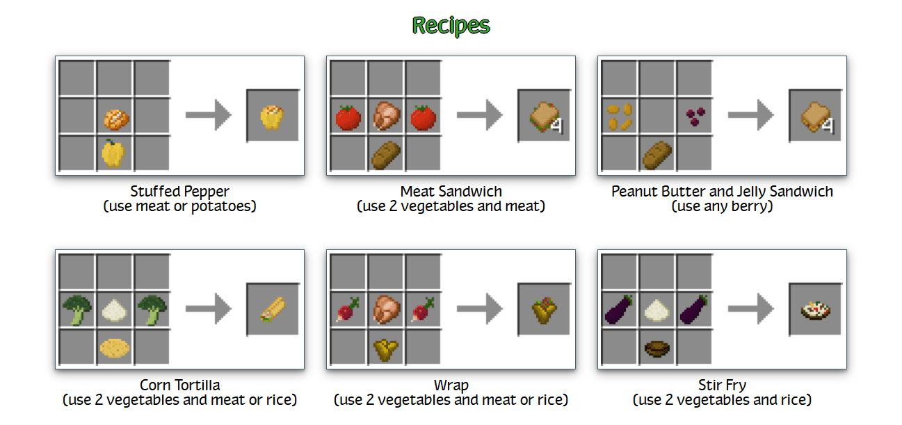 Plant Mega Pack Mod Crafting Recipes 28