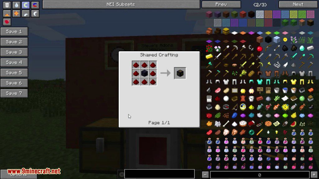Steve’s Addons Mod Crafting Recipes 1