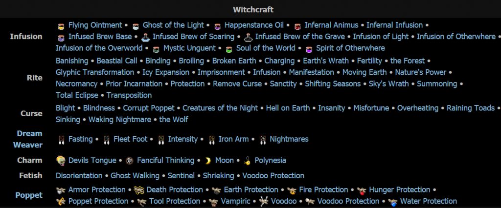 Witchery Mod Features 1