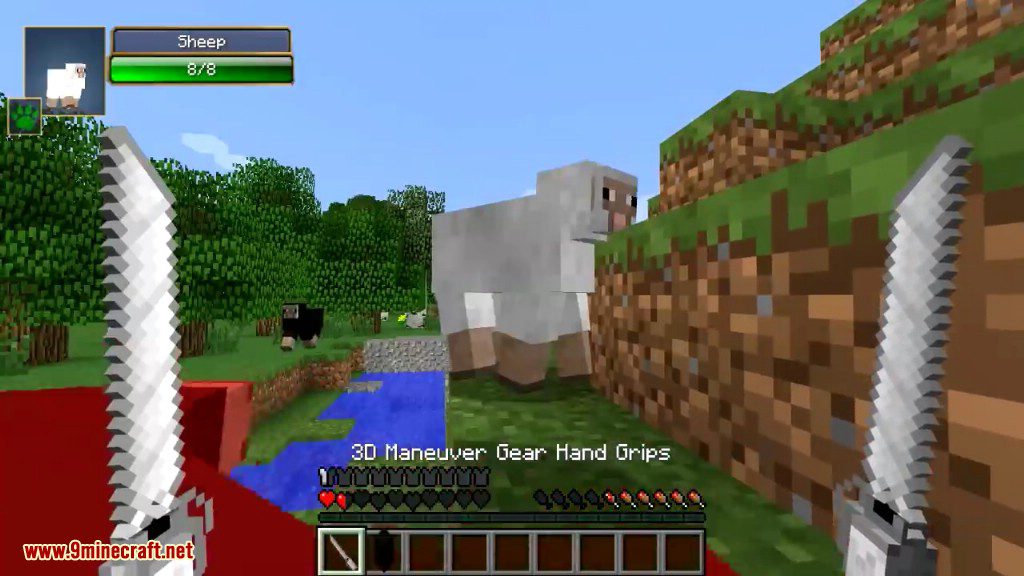 HOW TO USE THE 3D MANEUVER GEAR & TITAN SHIFTING! Minecraft Attack On Titan  Mod 