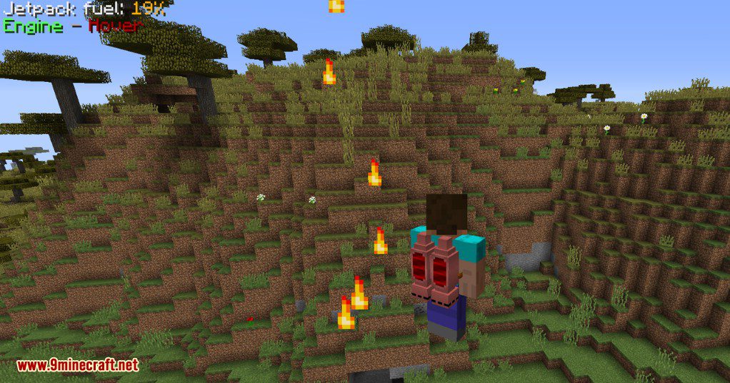 Jet-Pack - Minecraft Bedrock Mod Minecraft Mod