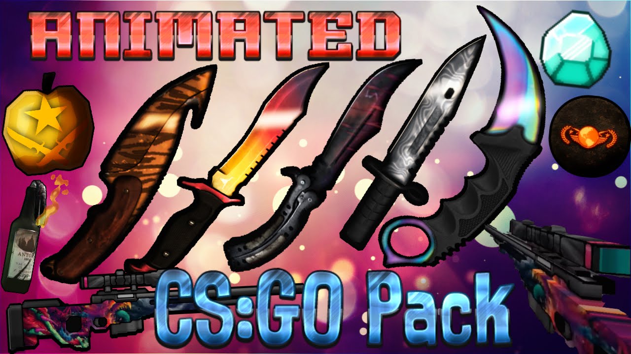 3D CS: GO Animated PvP Resource Pack ,  