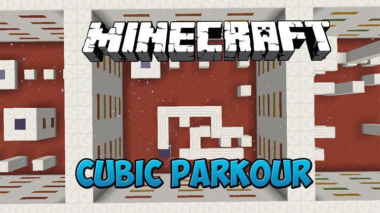 Cubic Parkour Map for Minecraft Logo
