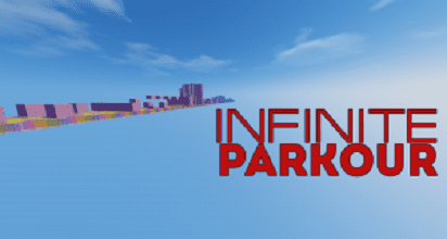 Infinite Parkour Map for Minecraft Logo