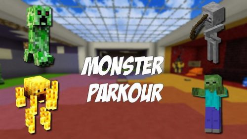 Monster Parkour Map for Minecraft Logo