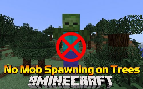 No Mob Spawning on Trees Mod Logo