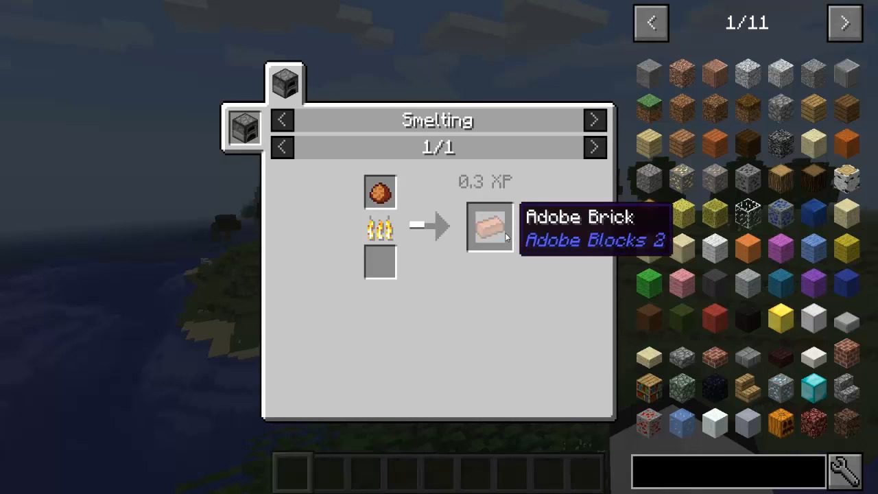 Adobe Blocks 2 Mod Crafting Recipes 1