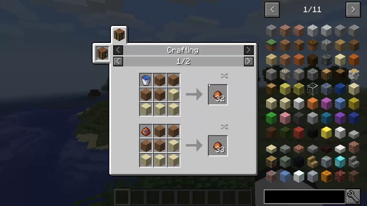 Adobe Blocks 2 Mod Crafting Recipes 2