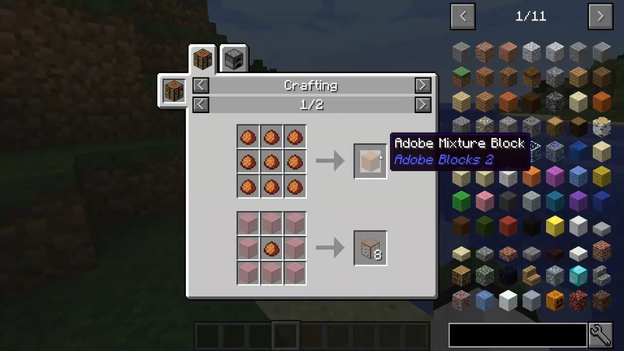 Adobe Blocks 2 Mod Crafting Recipes 4