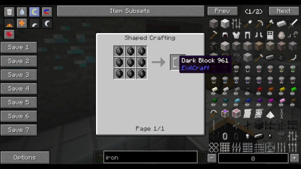 EvilCraft Mod Crafting Recipes 1