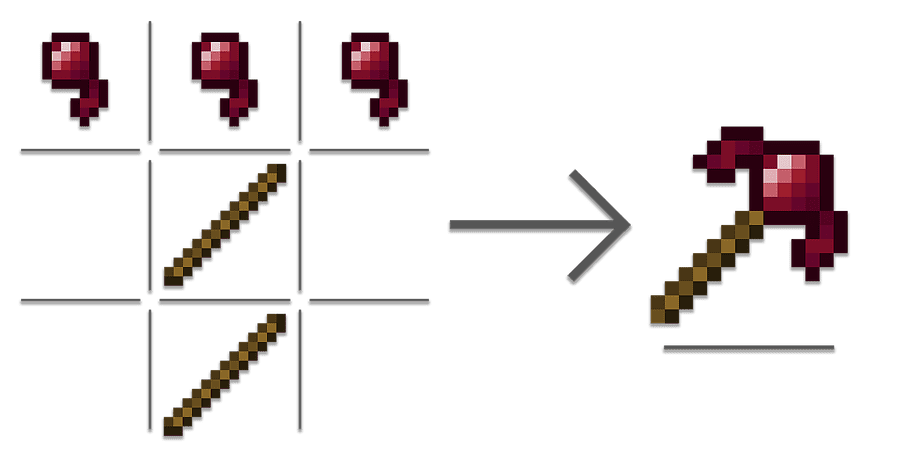 Mo’ Pickaxes Mod Crafting Recipes