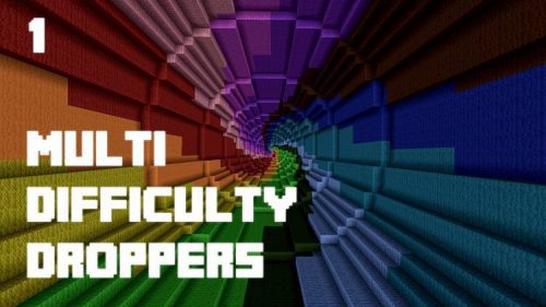 Multi Difficulty Droppers Map for Minecraft Logo