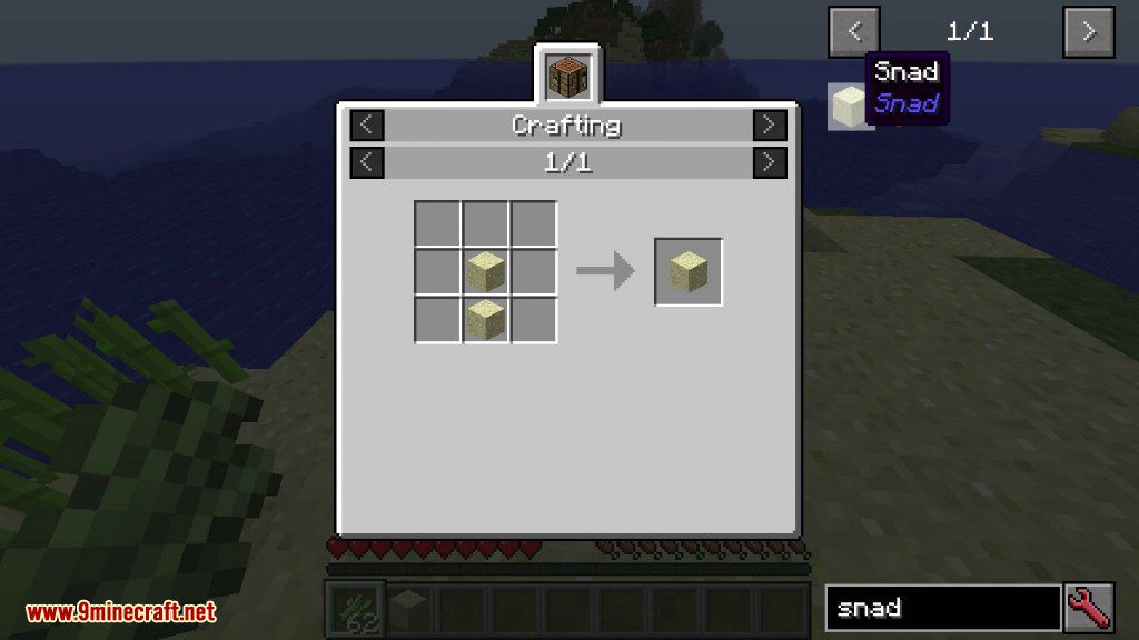 Snad Mod Crafting Recipes 1