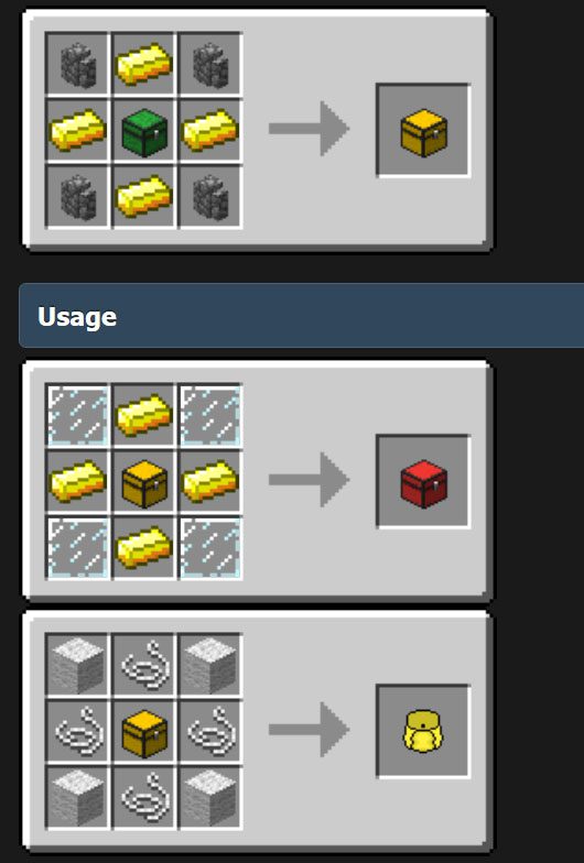 Compact Storage Mod Crafting Recipes Quadruple Chest