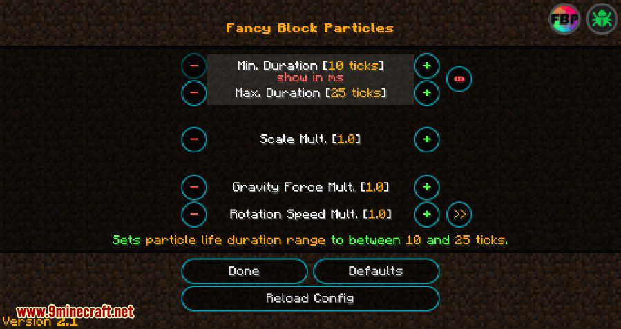 Fancy Block Particles Mod 2