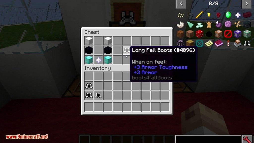 Long Fall Boots Mod Crafting Recipes 2