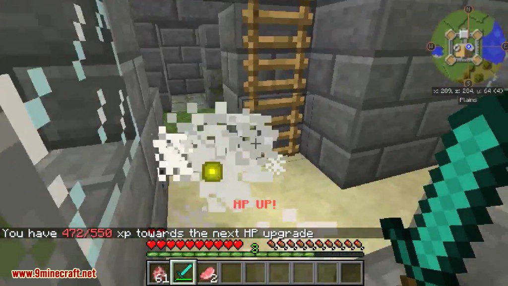 Level Up Hp Mod 1 15 2 1 14 4 Rpg Style Hp Upgrades 9minecraft Net