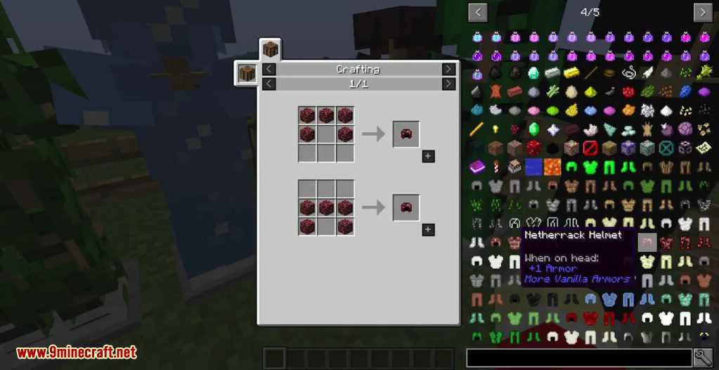 More Vanilla Armors Mod Crafting Recipes 10