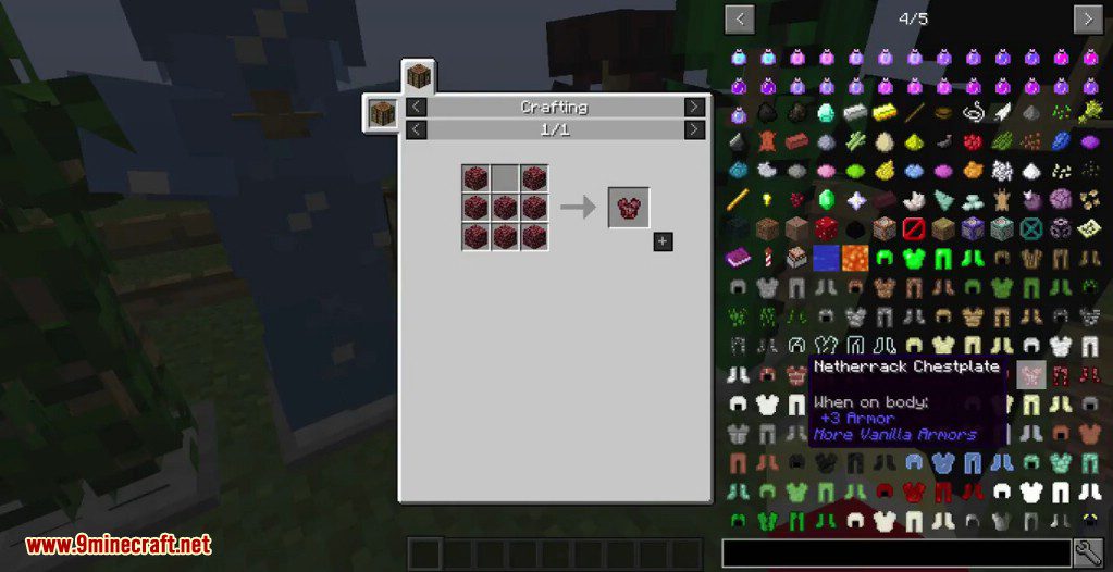 More Vanilla Armors Mod Crafting Recipes 11