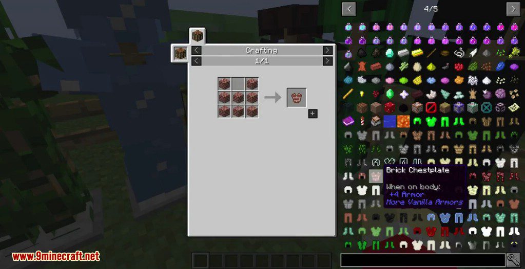 More Vanilla Armors Mod Crafting Recipes 15