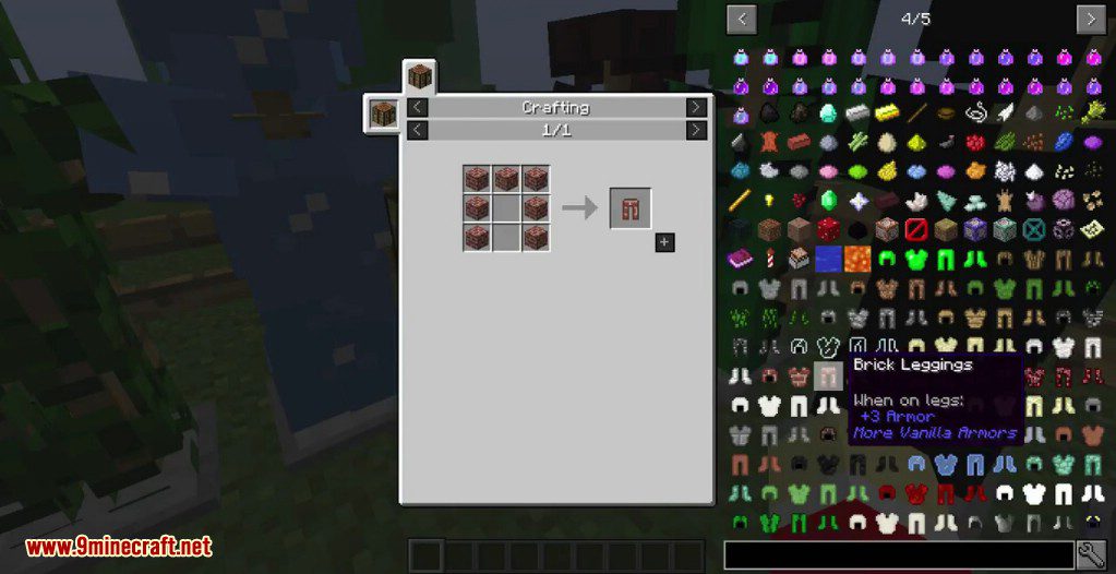 More Vanilla Armors Mod Crafting Recipes 16