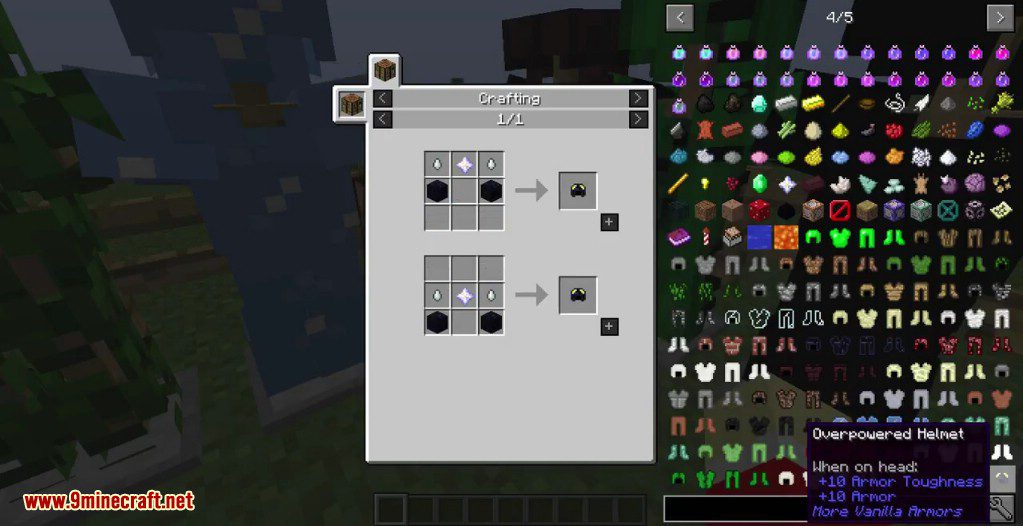 More Vanilla Armors Mod Crafting Recipes 17