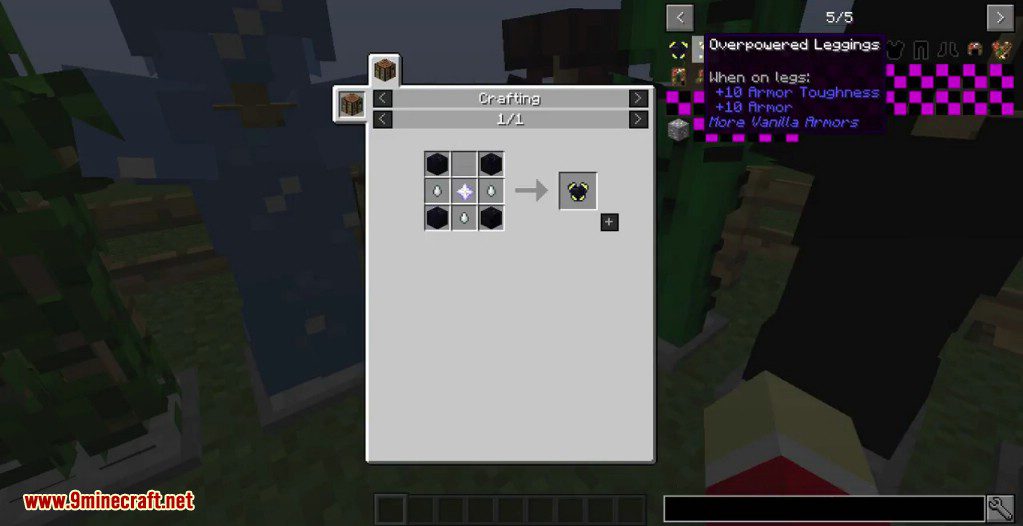 More Vanilla Armors Mod Crafting Recipes 18