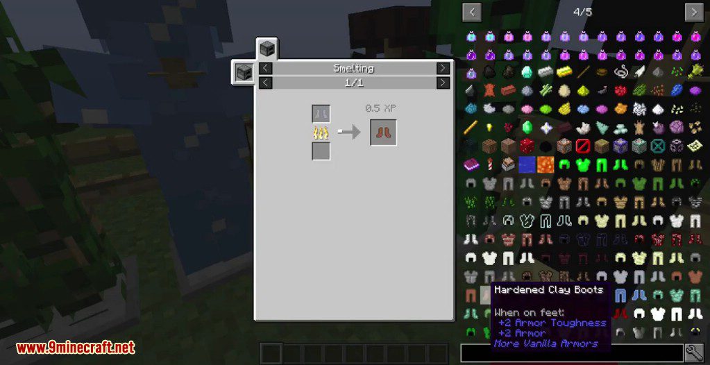 More Vanilla Armors Mod Crafting Recipes 24