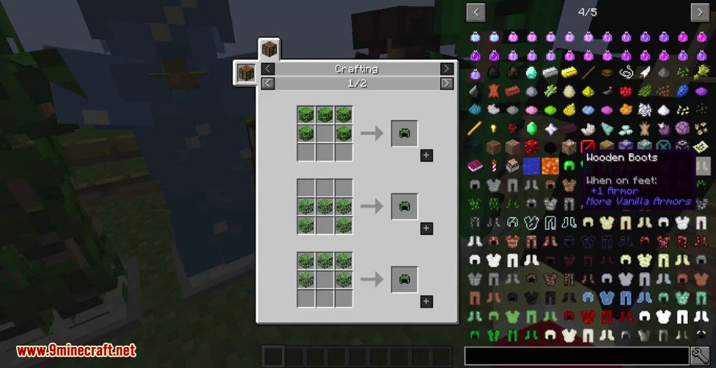 More Vanilla Armors Mod Crafting Recipes 5