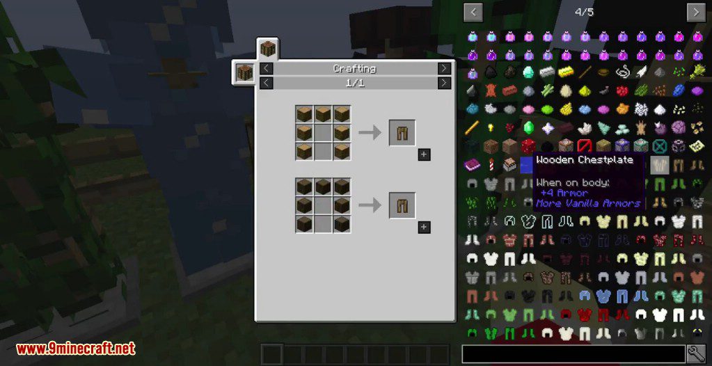 More Vanilla Armors Mod Crafting Recipes 6