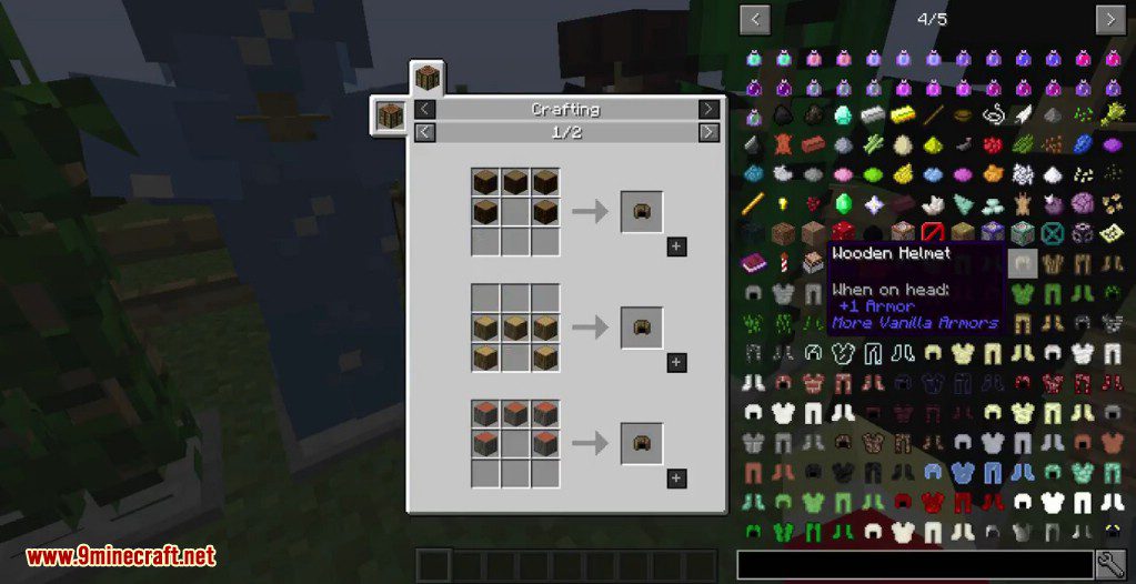 More Vanilla Armors Mod Crafting Recipes 7