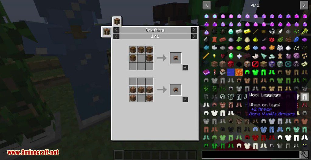 More Vanilla Armors Mod Crafting Recipes 9